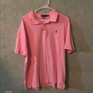 Extra large classic fit pink polo